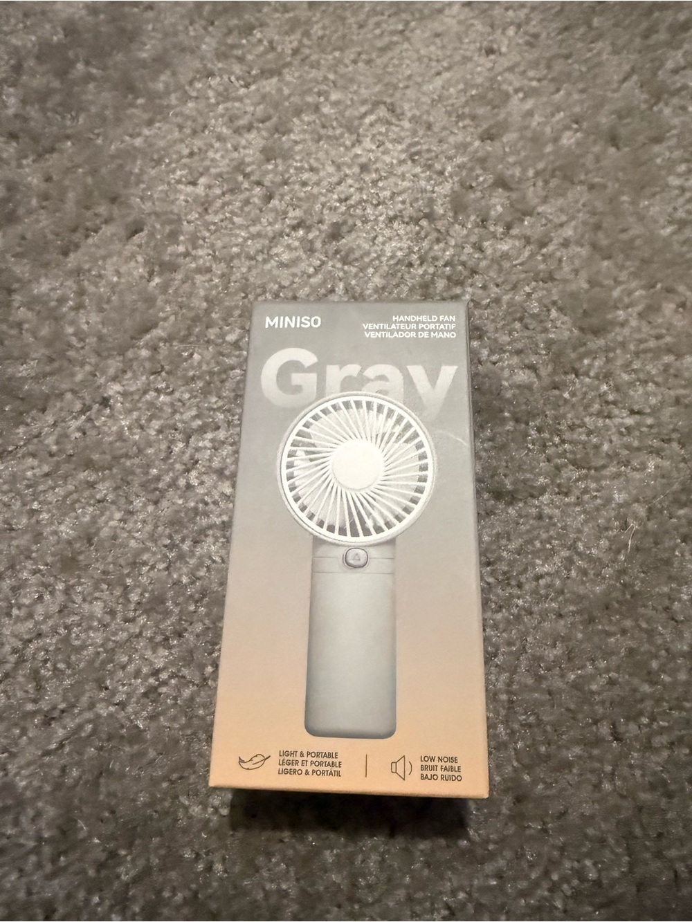 MINISO Gray Portable Handheld Fan